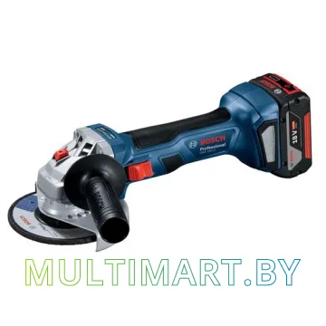 Угловая шлифмашина Bosch GWS 180-LI Professional 06019H9021 (с 2-мя АКБ, кейс)